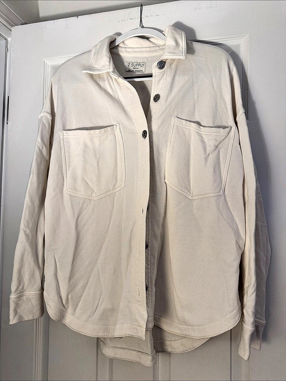 Z Supply Utility Jacket Cream Like New